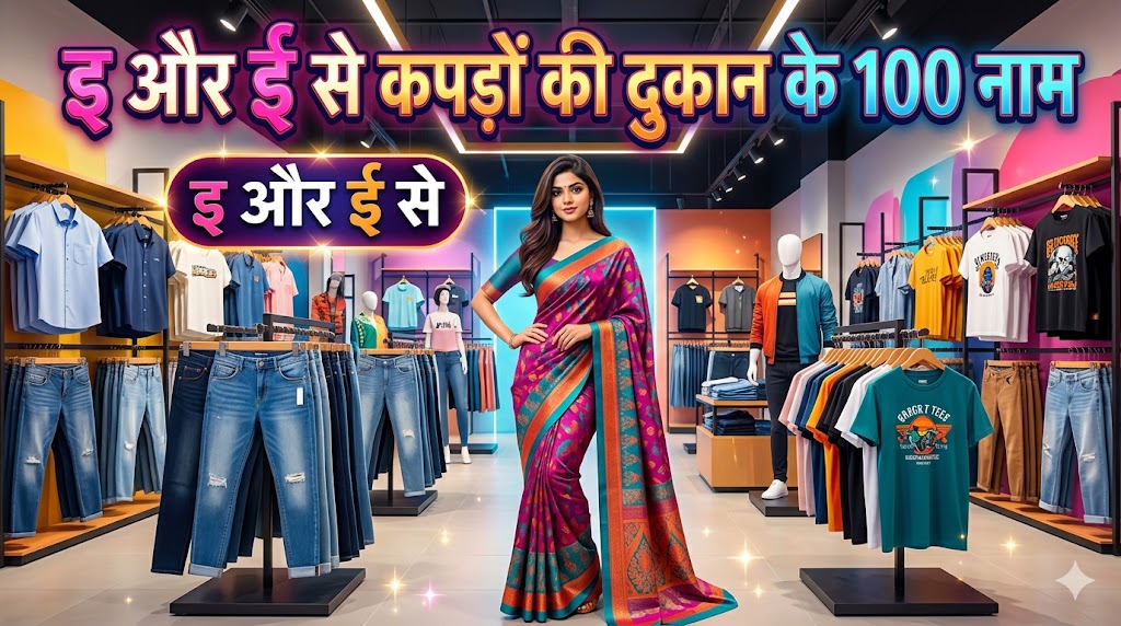 1050+ इ और ई अक्षर से शुरु होने वाली दुकानों की नाम E Or I Se Dukan Ka Naam