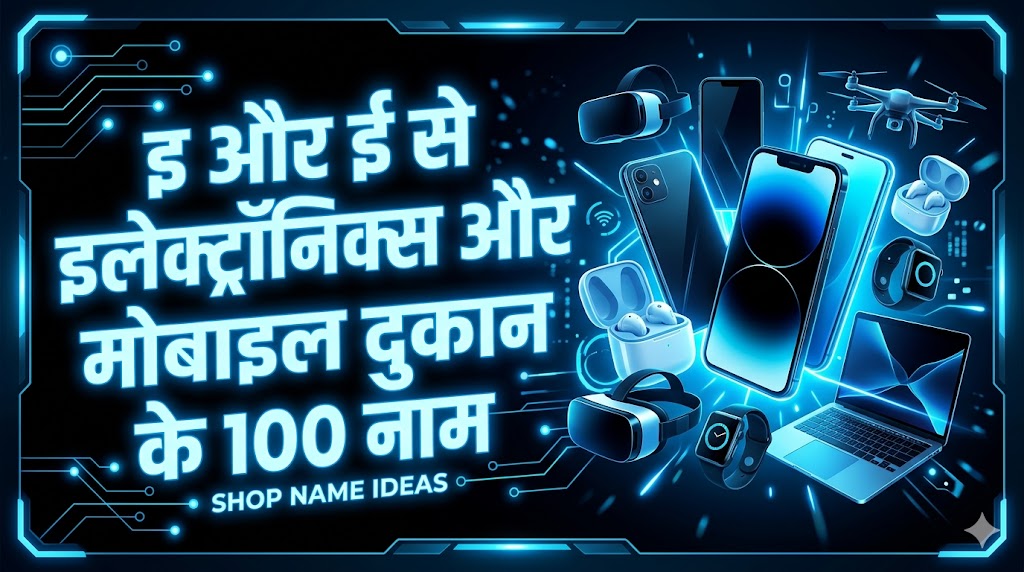 1050+ इ और ई अक्षर से शुरु होने वाली दुकानों की नाम E Or I Se Dukan Ka Naam