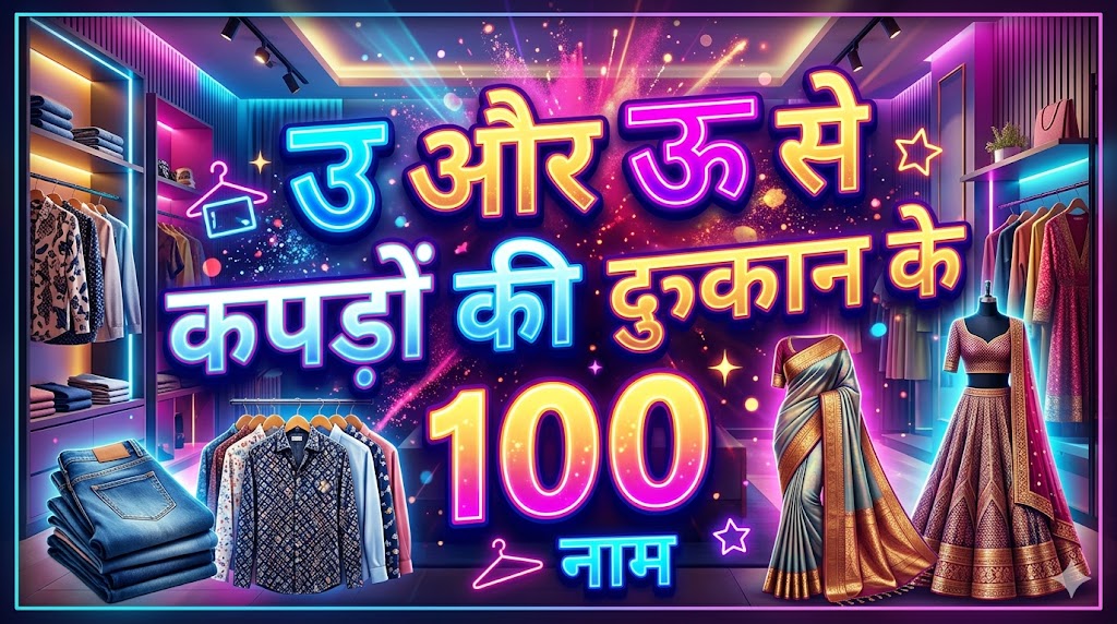1060+ उ और ऊ अक्षर से दुकानों की नाम 'OO' Or 'U' Se Dukan Ka Naam