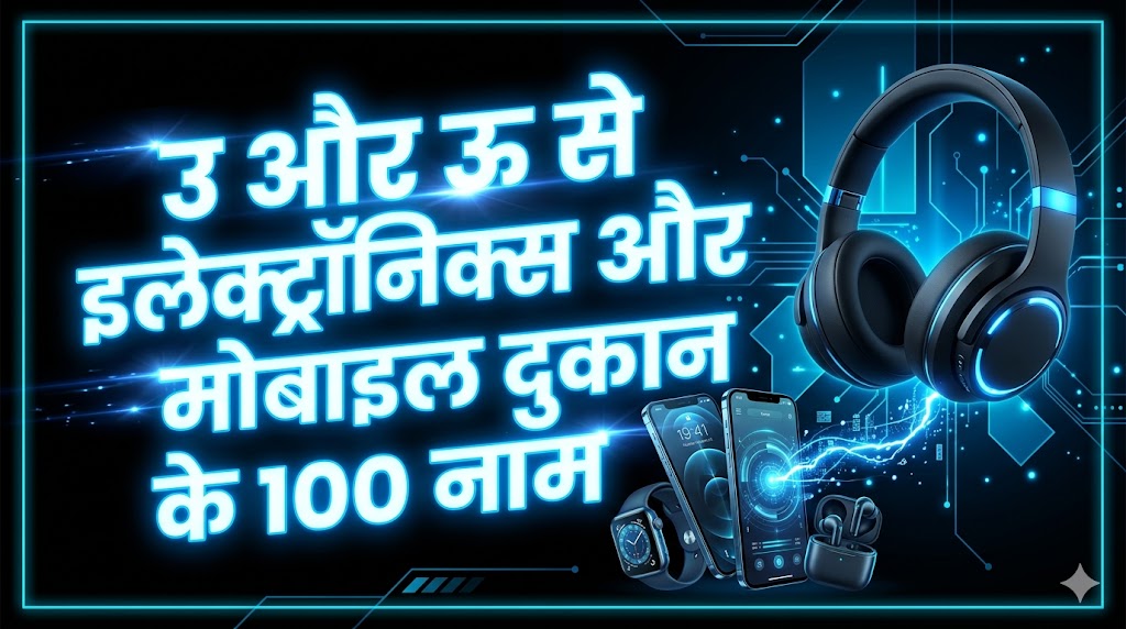 1060+ उ और ऊ अक्षर से दुकानों की नाम 'OO' Or 'U' Se Dukan Ka Naam