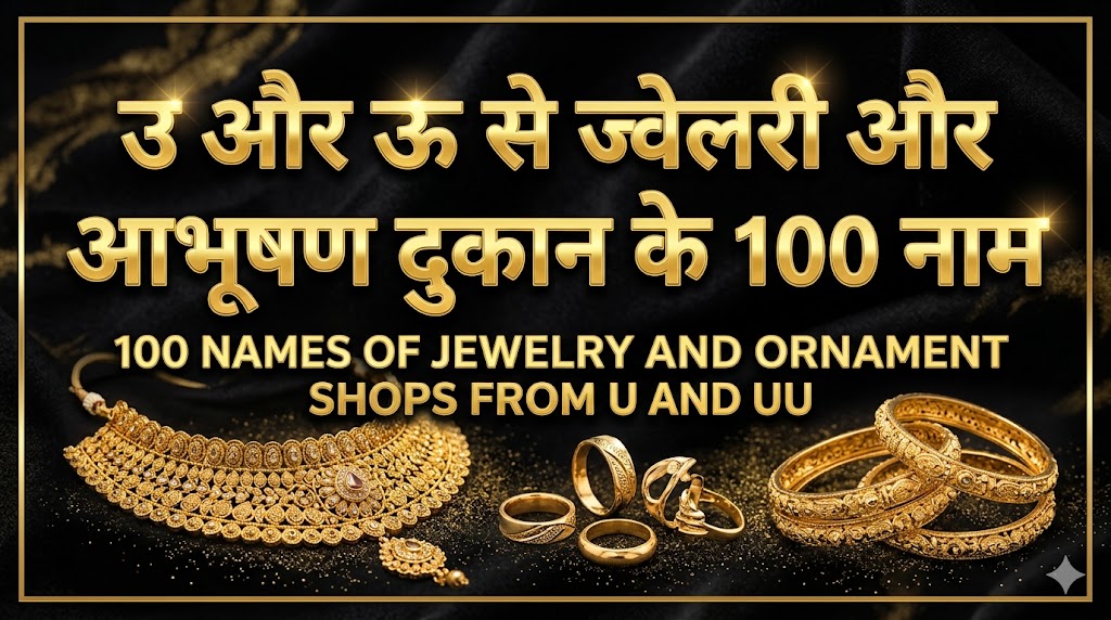 1060+ उ और ऊ अक्षर से दुकानों की नाम 'OO' Or 'U' Se Dukan Ka Naam