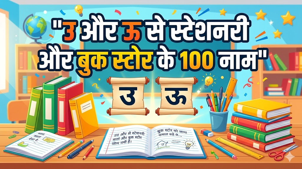 1060+ उ और ऊ अक्षर से दुकानों की नाम 'OO' Or 'U' Se Dukan Ka Naam