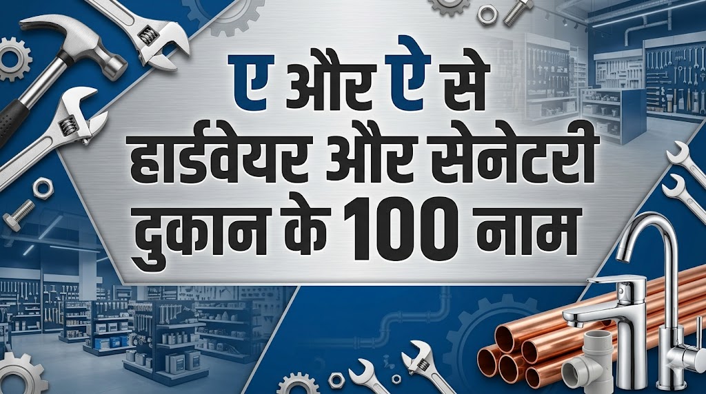 1070+ ए और ऐ अक्षर से दुकानों की नाम  'E' Or 'Ai' Se Dukan Ka Naam