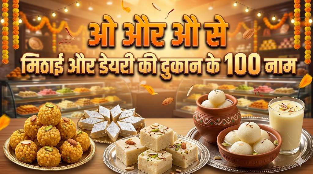 1180+ 'O' Or 'AU' Se Dukan Ka Naam ओ और औ अक्षर से दुकानों की नाम