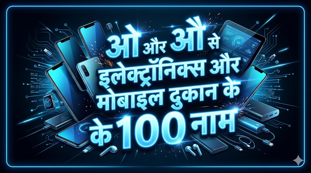 1180+ 'O' Or 'AU' Se Dukan Ka Naam ओ और औ अक्षर से दुकानों की नाम