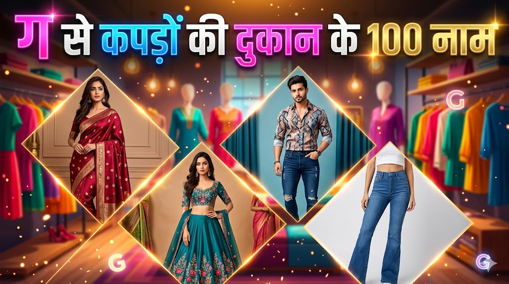 Top 1032+ G Se Dukan Ka Naam ग अक्षर से दुकान का नाम