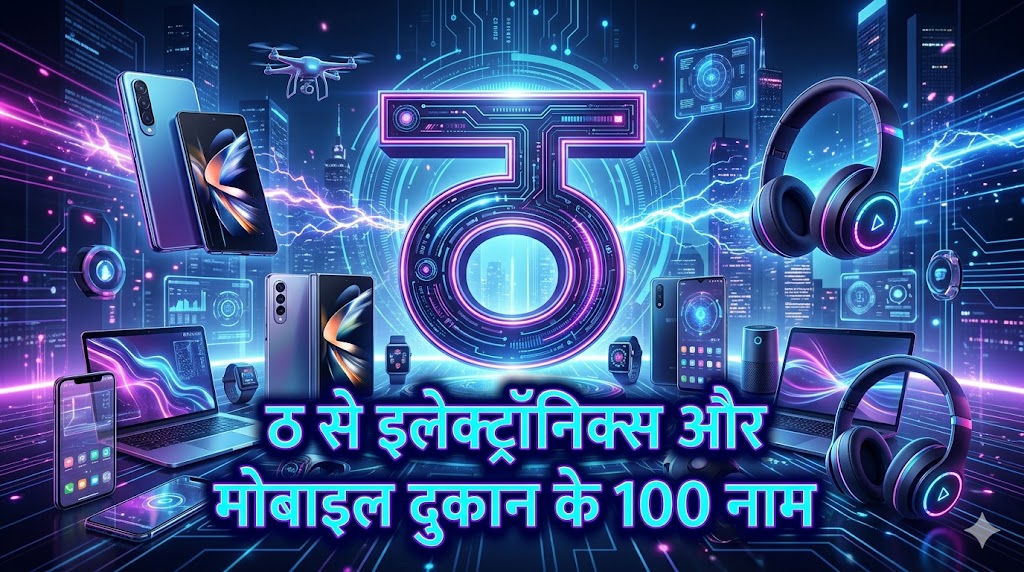 1099+ ठ अक्षर से दुकान का नाम Th Se Dukan Ka Naam 