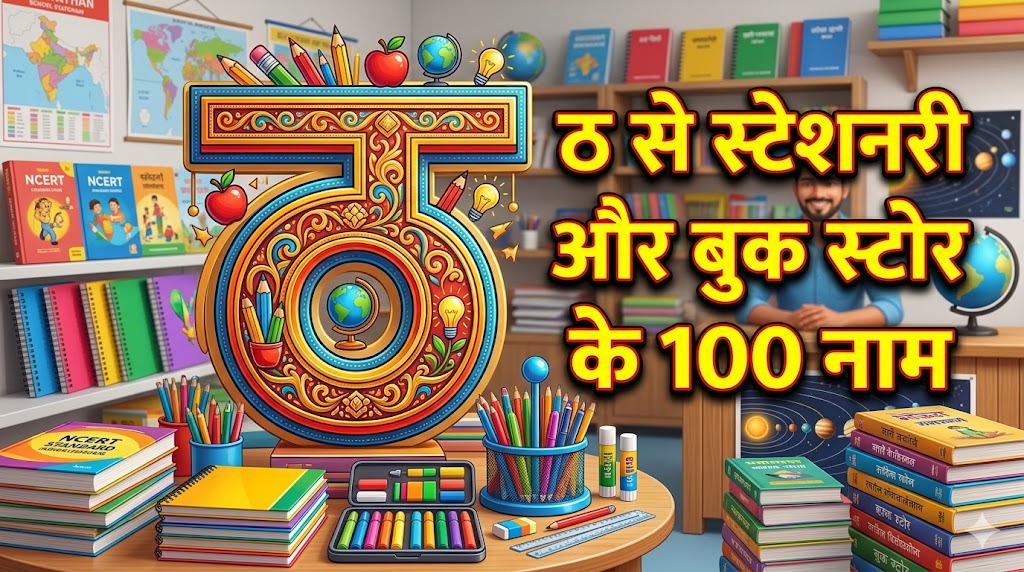 1099+ ठ अक्षर से दुकान का नाम Th Se Dukan Ka Naam 